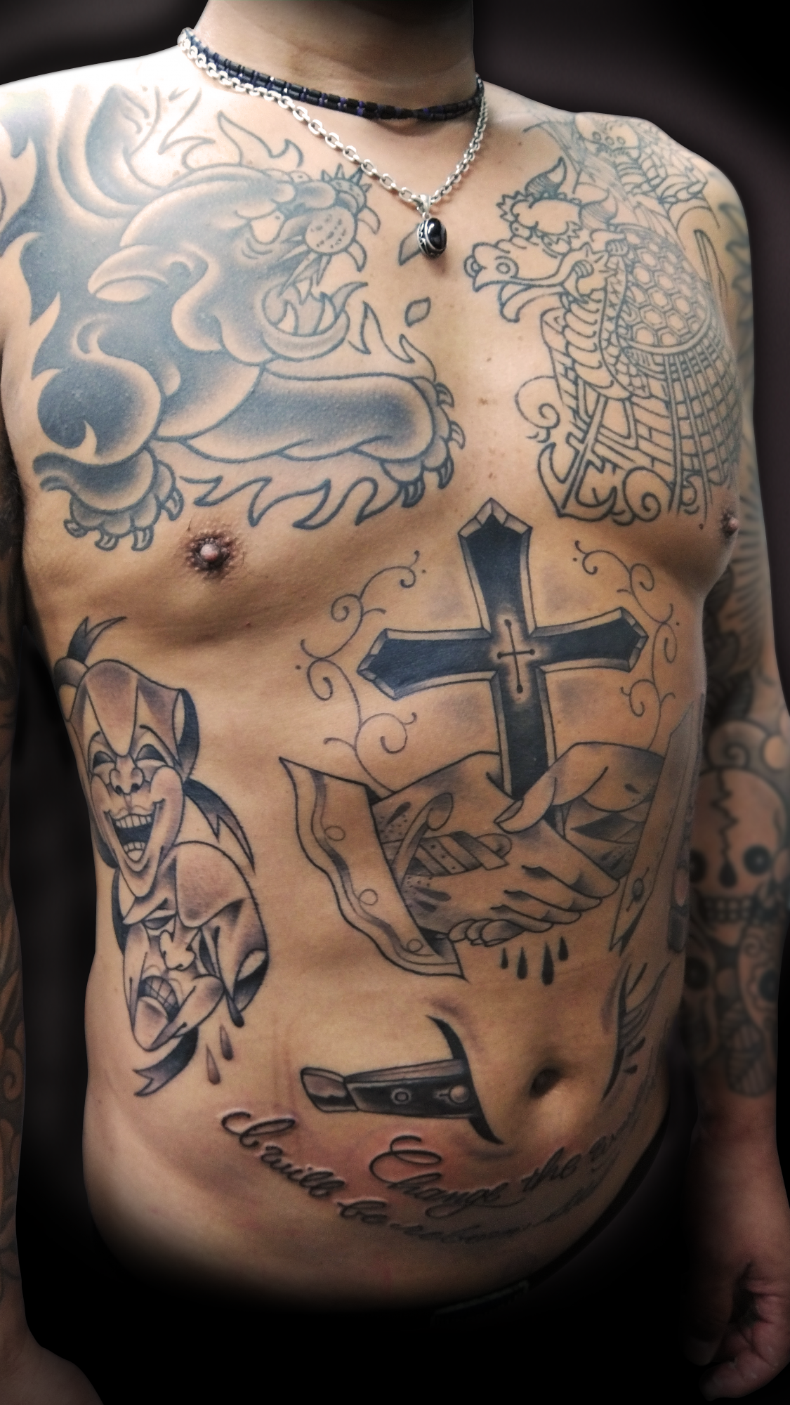 KINGRAT TATTOO 作品 | LAVA gallery | Tattoo artist: Yuji Anai | キングラット | ラバギャラリー | タトゥーアート | 福岡県北九州市 | krt_black_23