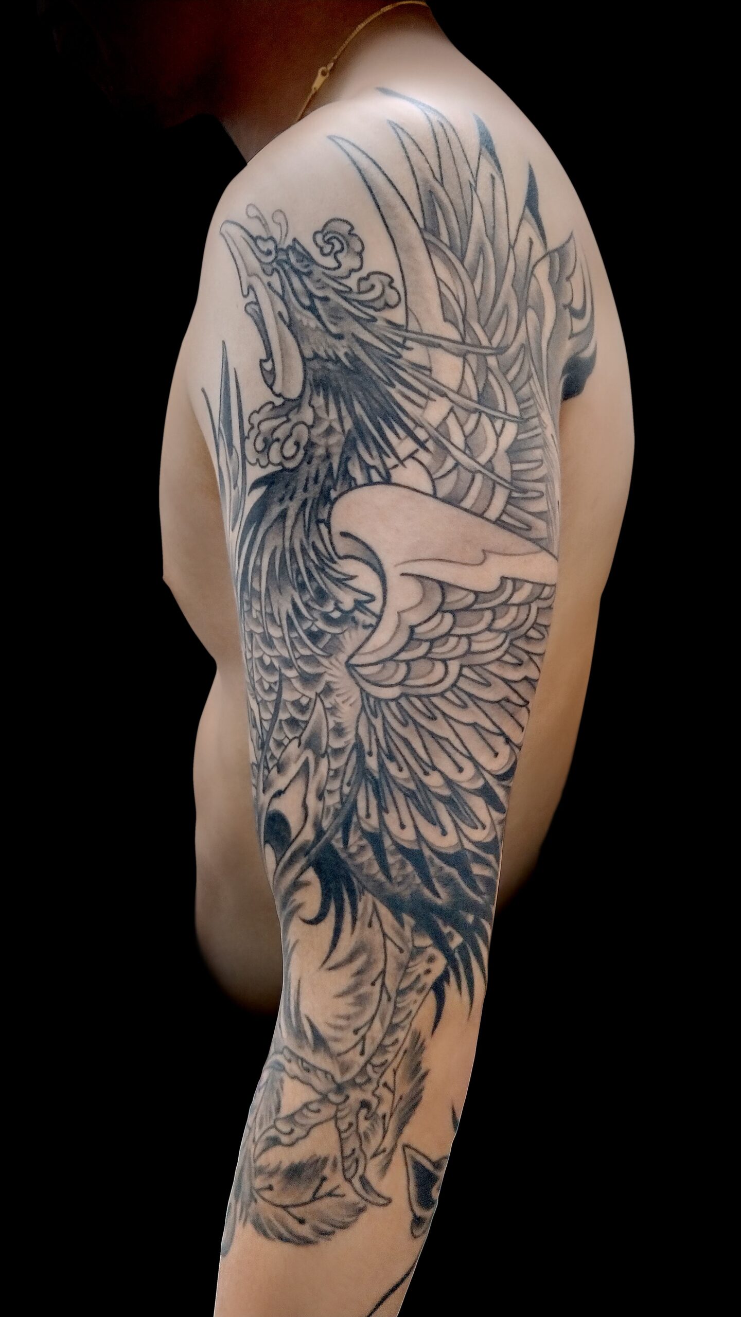 KINGRAT TATTOO 作品 | LAVA gallery | Tattoo artist: Yuji Anai | キングラット | ラバ | 福岡県北九州市 | phoenix04 202107