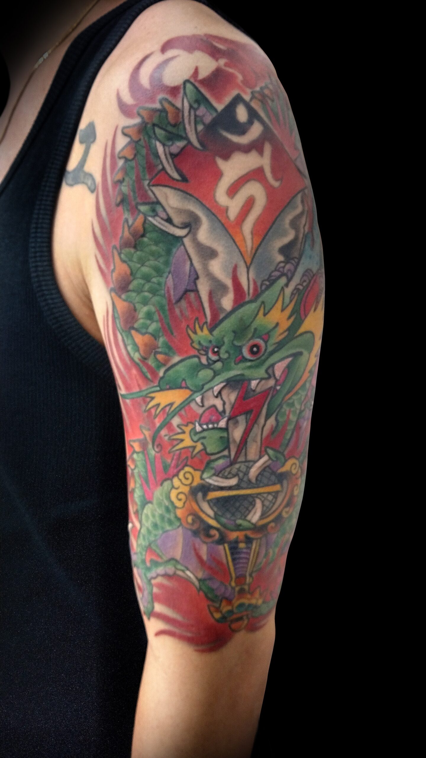 KING RAT TATTOO 作品 | LAVA gallery | Tattoo artist: Yuji Anai | キングラット | ラバギャラリー | タトゥーアート | 福岡県北九州市 | shoulder01 202107
